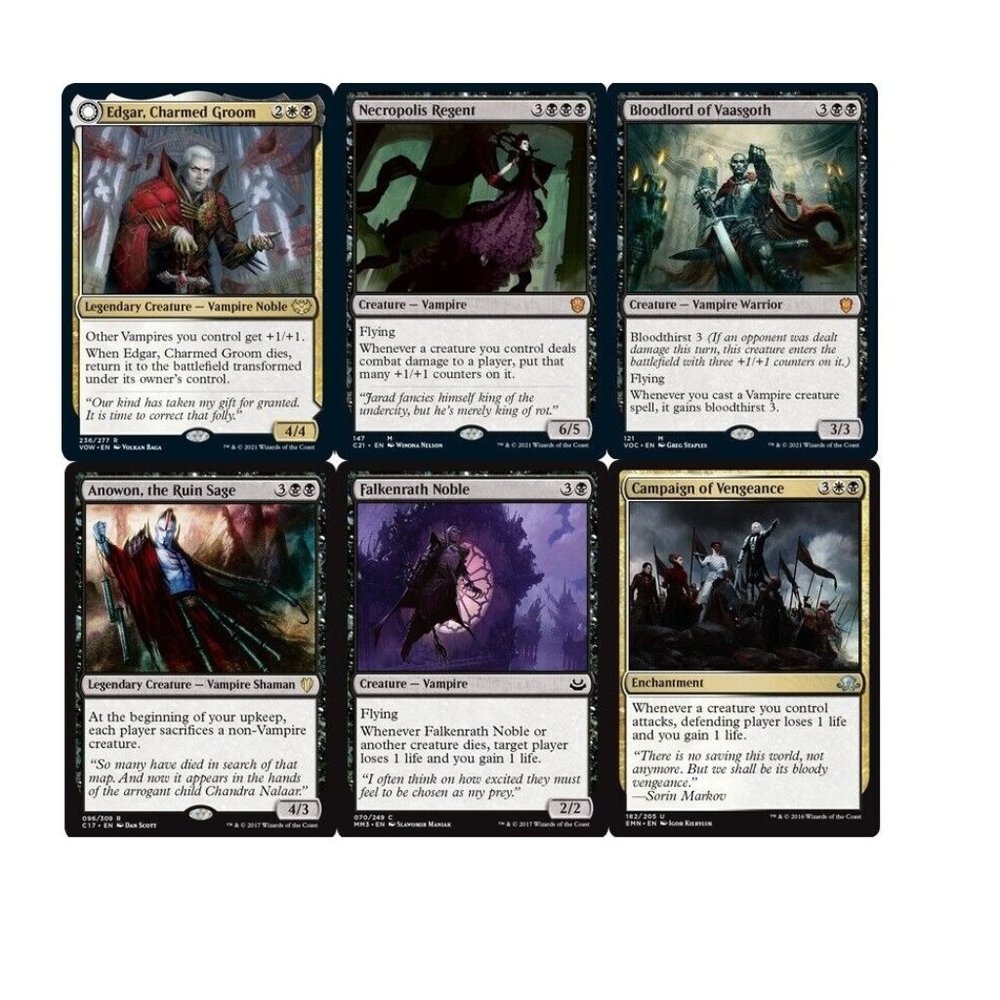 **Custom Commander Deck*** Edgar, Charmed Groom - Vampires Lifegain EDH MTG NM
